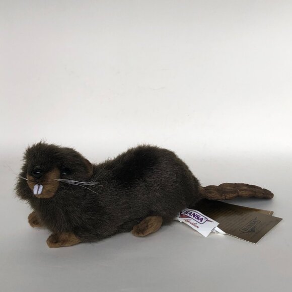 Hansa Handcrafted Beaver Stuffed Animal Brand New w/ Tag # 3839 - Picture 5 of 16